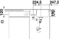 Кухонная мойка Blanco Legra 6S Compact шампань