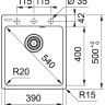 Кухонная мойка Franke Centro CNG 610/210-39 Fragranite 114.0639.661 (оникс)