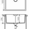 Кухонная мойка Tolero Loft TL-580 (темно-бежевый)