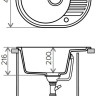 Кухонная мойка Tolero R-122 (черный)
