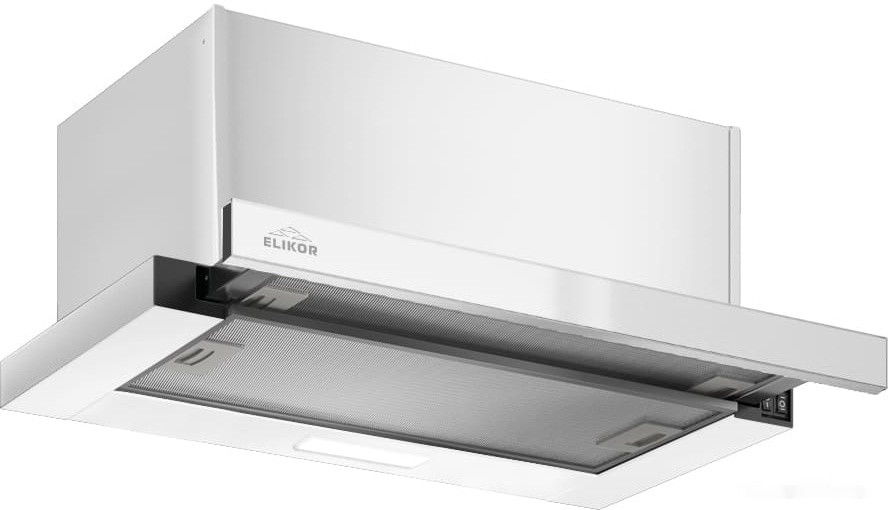 Вытяжка Elikor Slide 50П-1000 229459 (белый/стекло белое)