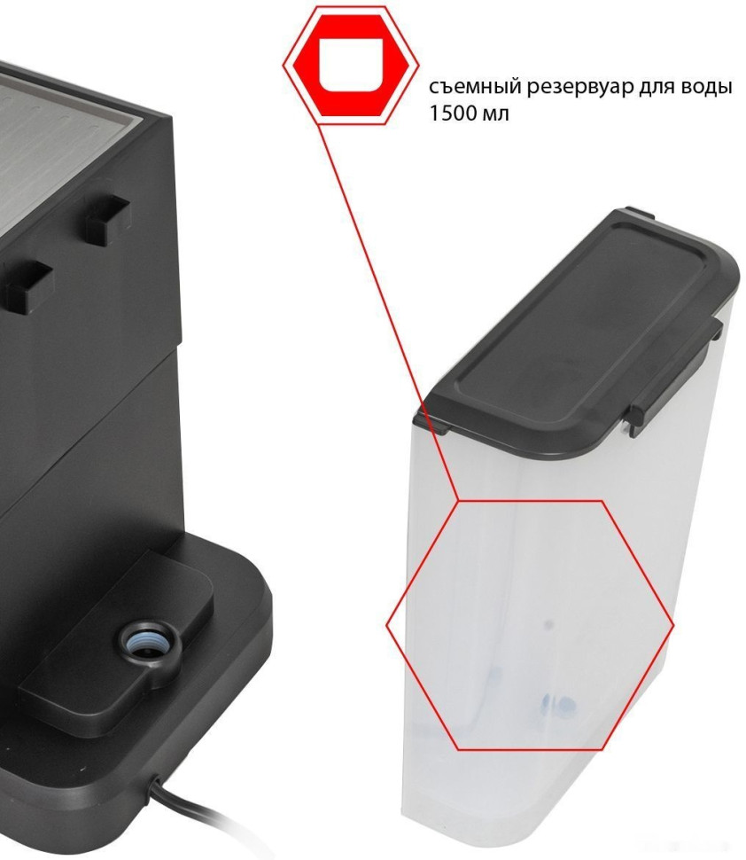 Рожковая кофеварка JVC JK-CF33 (черный)