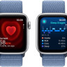 Умные часы Apple Watch SE 2 40 мм (алюминиевый корпус, серебристый/грозовой синий, нейлоновый ремешок)