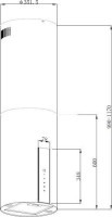 Вытяжка Korting KHA 35808 DX Cylinder