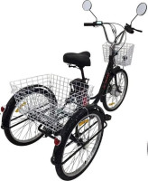 Электровелосипед AVM E-Alfa Trike 24 (черный)