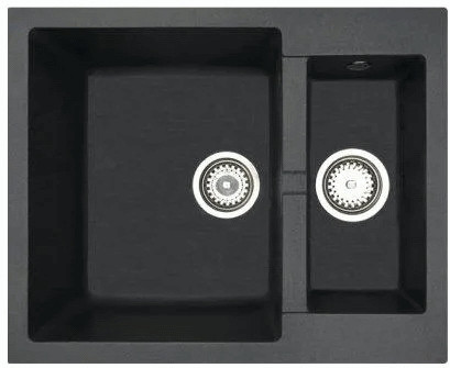 Кухонная мойка БелЭворс Duet R (черный, без сифона)