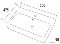 Умывальник dreja Дрея Q55 55x47.5 [195476]