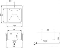 Кухонная мойка AquaSanita Steel AIR 100 X-C copper