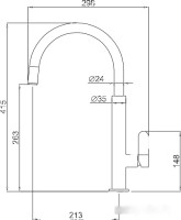Смеситель Elleci Dove K96 Kera|White