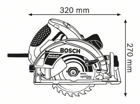 Дисковая пила Bosch GKS 65 GCE Professional
