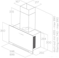 Вытяжка Elica Aplomb BL/A/90 PRF0166939