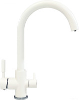 Смеситель Tolero Элара Дуо (белый 923)