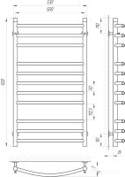 Полотенцесушитель Laris Классик П11 50х90