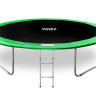 Батут Happy Jump 12ft Pro (374 см) с внешней сеткой и лестницей