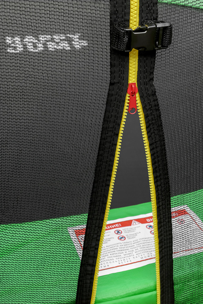 Батут Happy Jump 12ft Pro (374 см) с внешней сеткой и лестницей