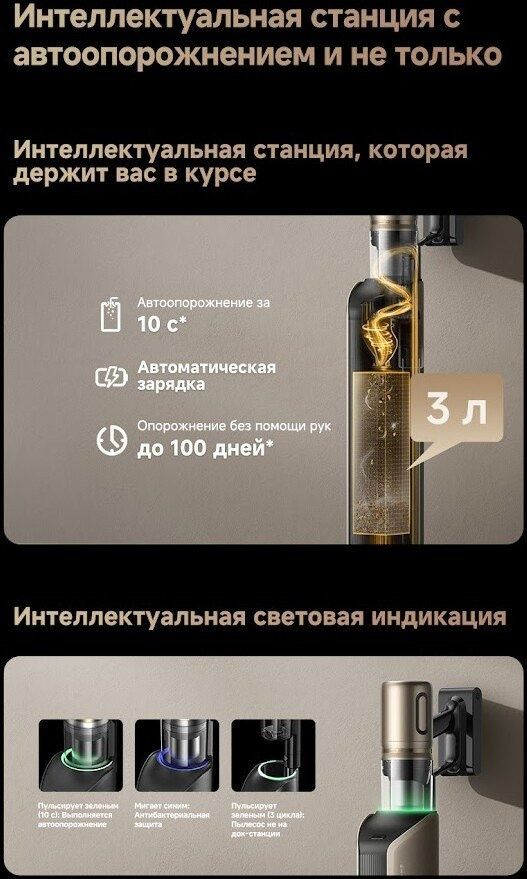 Пылесос Dreame Cordless Vacuum Cleaner Z40 CE Station (с евровилкой)