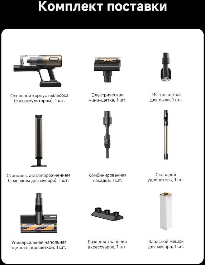 Пылесос Dreame Cordless Vacuum Cleaner Z40 CE Station (с евровилкой)
