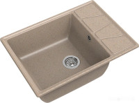 Кухонная мойка GranFest GF-V-680L (песочный)