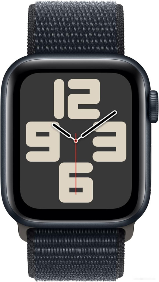 Умные часы Apple Watch SE 2 40 мм (алюминиевый корпус, темная ночь/темная ночь, нейлоновый ремешок)