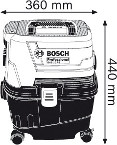 Промышленный пылесос Bosch GAS 15 PS