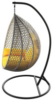 Подвесное кресло LoftyHome Kiwano 1191 (grey spots/yellow)