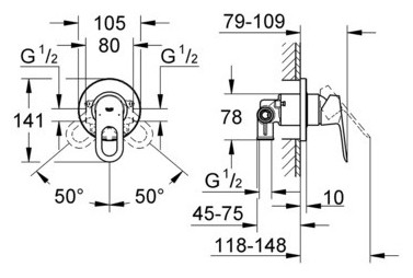 Смеситель Grohe BauLoop 124895