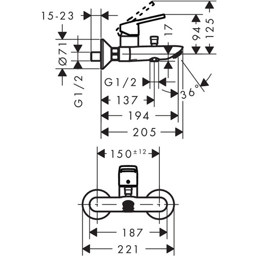 Смеситель Hansgrohe Logis Loop