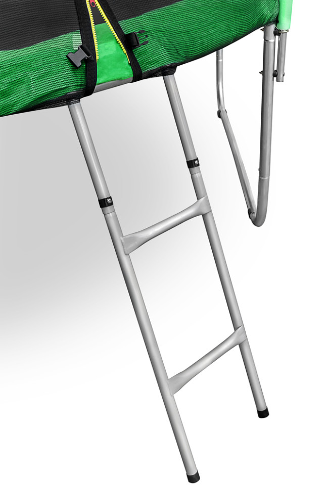 Батут Happy Jump 8ft Pro (252 см) с внешней сеткой и лестницей