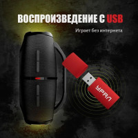 Портативная акустика УРАЛ Гагарин ГР-007 (черный)