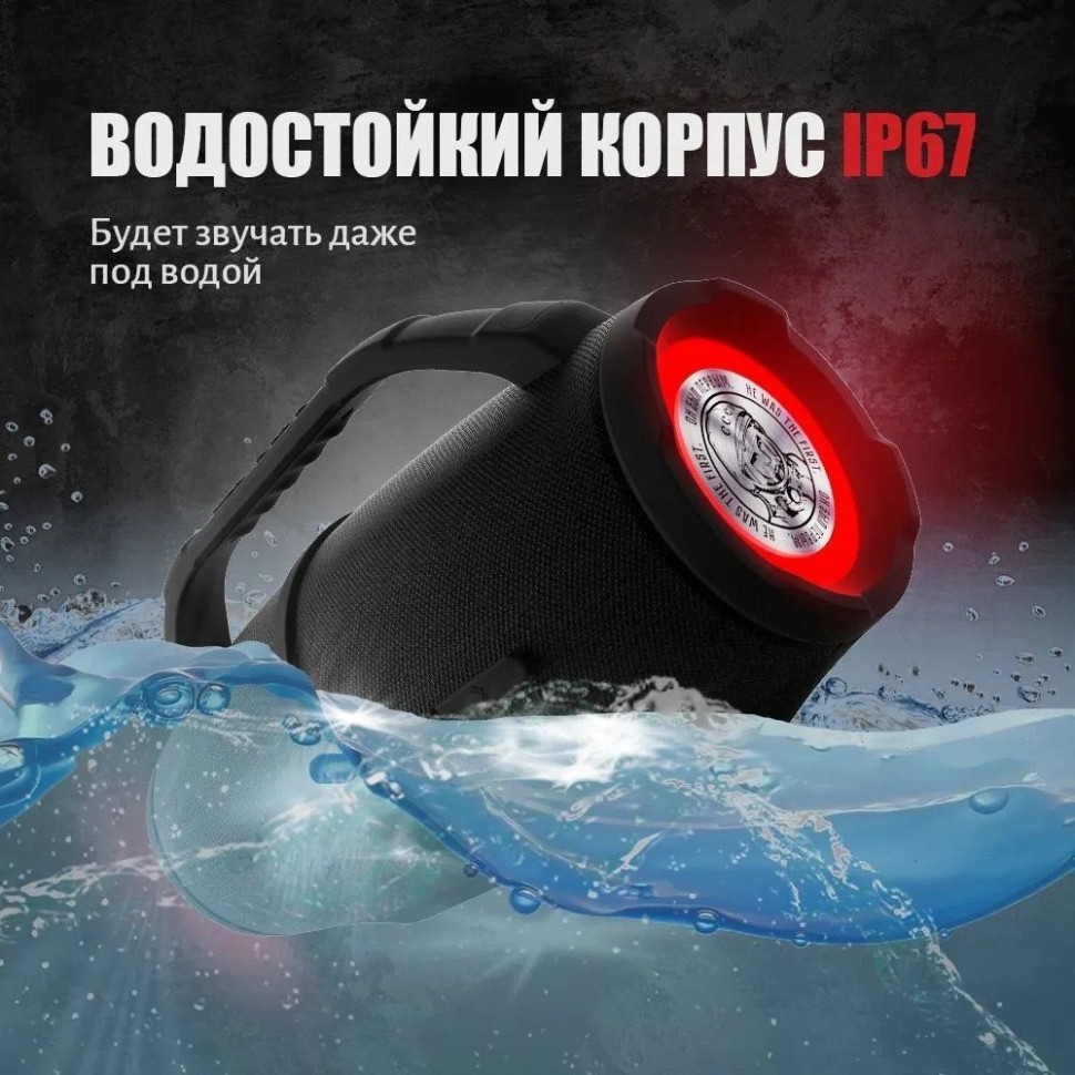 Портативная акустика УРАЛ Гагарин ГР-007 (черный)