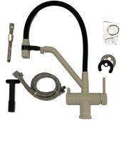 Смеситель Gappo G4398-81 песочный/черный