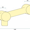 Смеситель Pea Lungo CM547812 (золотой)