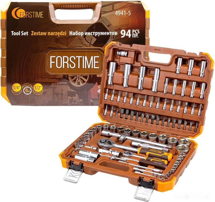 Универсальный набор инструментов Forstime FT-4941-5 (94 предмета)