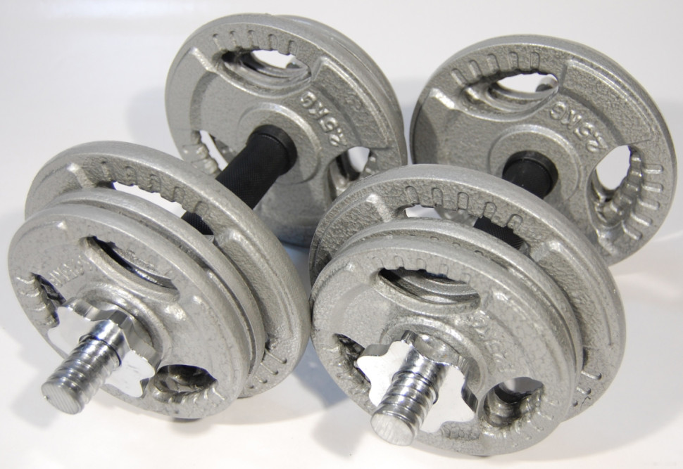 Набор гантелей Atlas Sport Хаммертон 2x9.5 кг