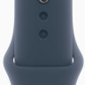 Умные часы Apple Watch SE 2 44 мм (алюминиевый корпус, серебристый/грозовой синий, спортивный силиконовый ремешок S/M)