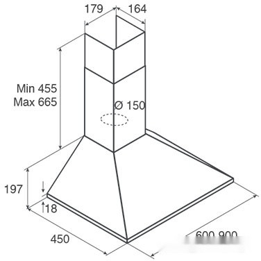 Вытяжка Jet air Gaia WH/A/60 PRF0112627B