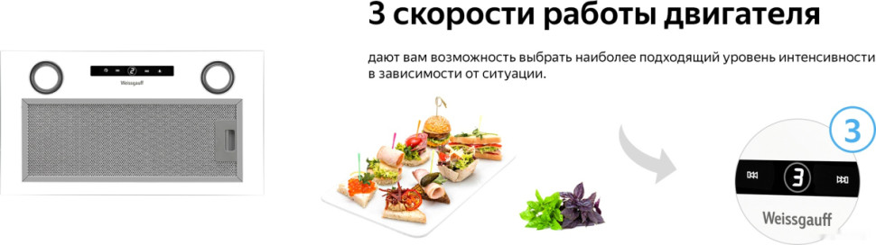 Вытяжка Weissgauff Box 1200 WH