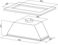 Вытяжка Oasis UM-50BG (V)