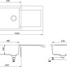 Кухонная мойка AquaSanita Tesa plus SQT 103 710 AW alba