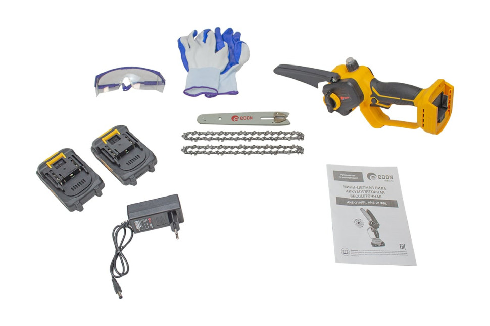 Аккумуляторная пила Edon ANS-21/16DBL (с 2-мя АКБ)