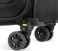 Чемодан-спиннер Solier STL2240 (XL, черный/кофе)