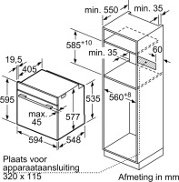 Духовой шкаф Bosch Serie 8 HBG7241B1