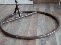 Подвесное кресло LoftyHome Miracle 1919 (grey line/milk)