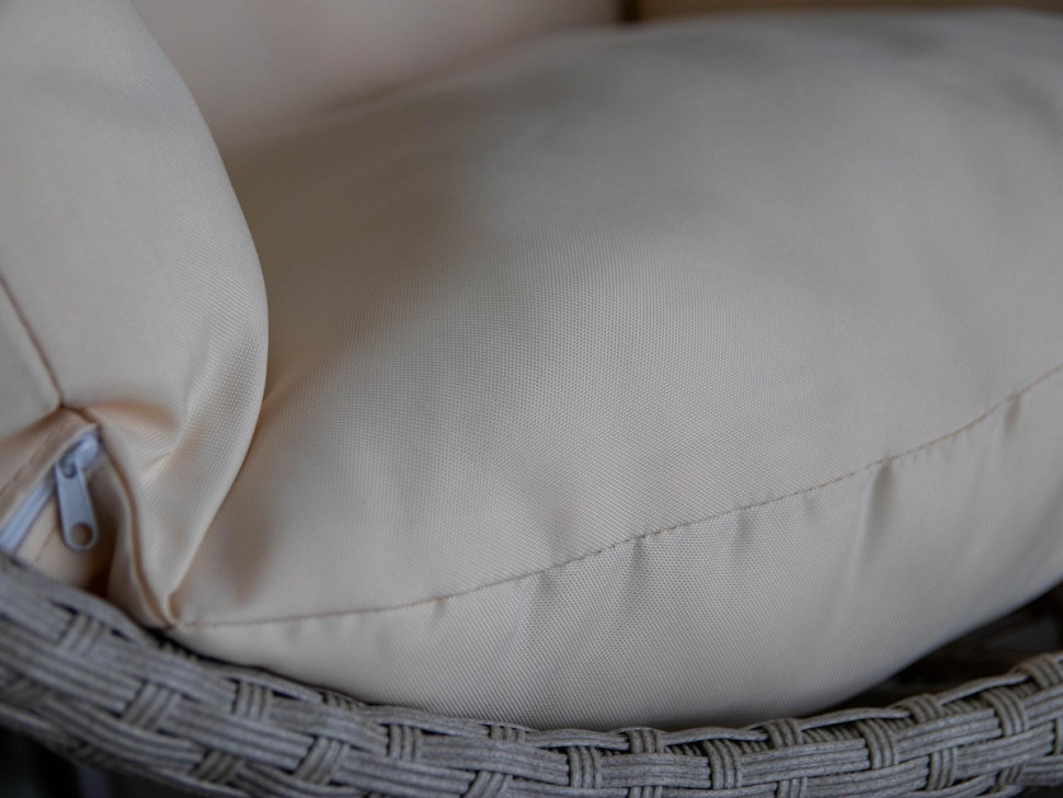 Подвесное кресло LoftyHome Miracle 1919 (grey line/milk)