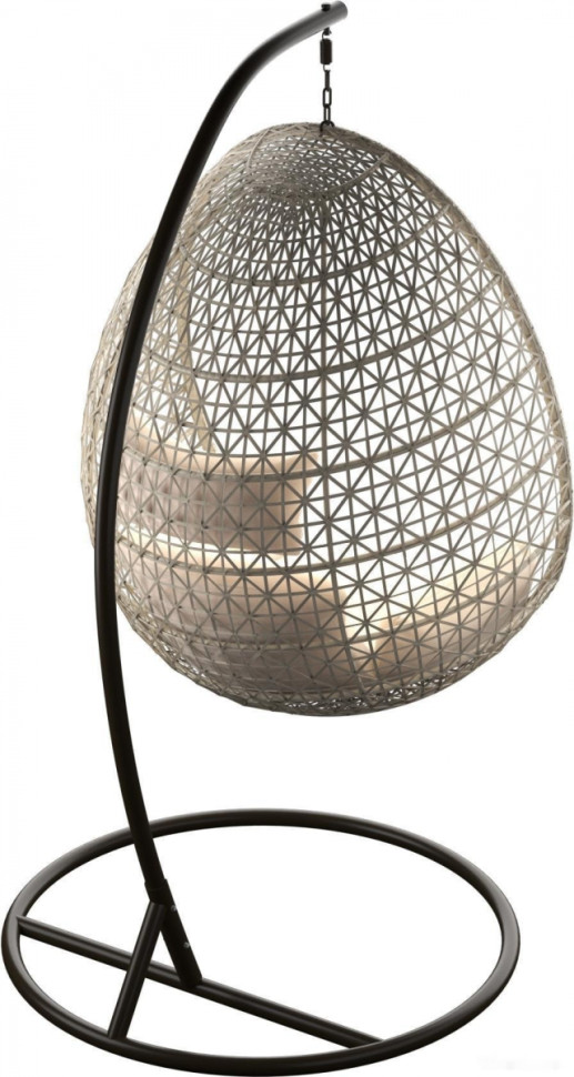 Подвесное кресло LoftyHome Miracle 1919 (grey line/milk)