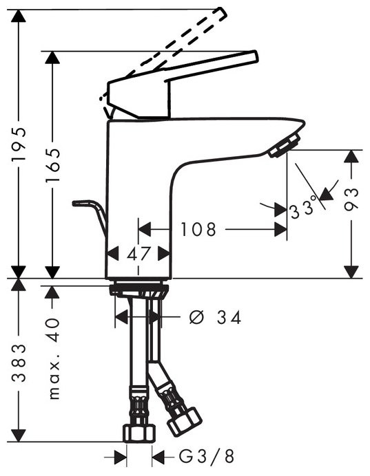 Смеситель Hansgrohe Logis Loop 71151000