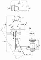 Смеситель Ravak 10° TD 011.00