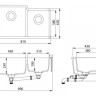 Кухонная мойка AquaSanita Arca SQA 230 710 L W alba