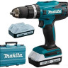 Ударная дрель-шуруповерт Makita HP488DWE (с 2-мя АКБ, кейс)