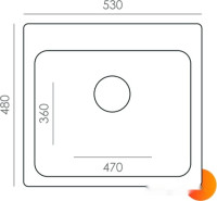 Кухонная мойка Quartz Bond 530 (уголь)